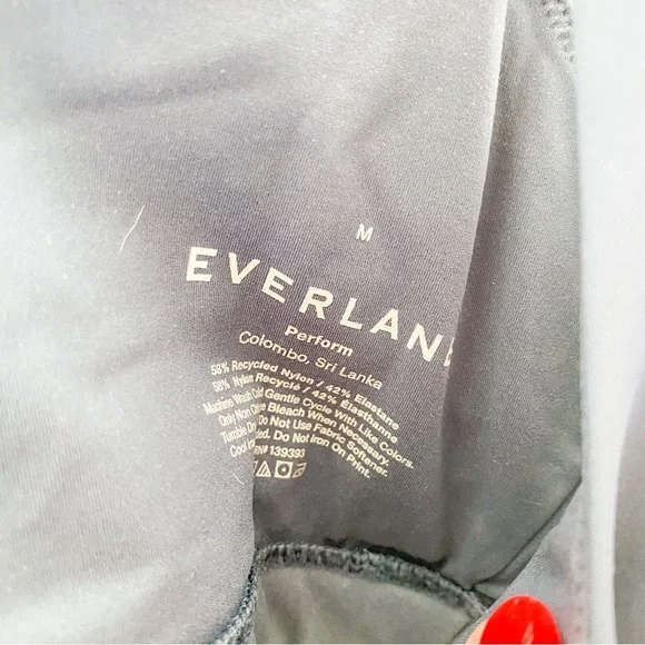 Everlane 3 Pieces Sportswear Yoga Workout Set Top + Short + Leggings Navy - Picture 3 of 8